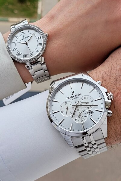 Daniel Klein Metalik Renk 2 Yıl Garantili Sevgili Çift Kol Saati STSADG3