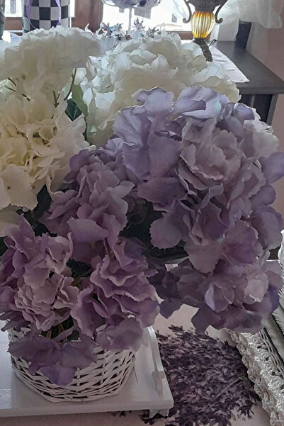Artificial Flower 5 Branches Luxury Hydrangea Bunch Lilac
