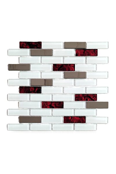 MozaiKristaL Mutfak tezgah arası 23x73x4 mm Kristal Cam Mozaik. ( 1 Kutu = 1 ...