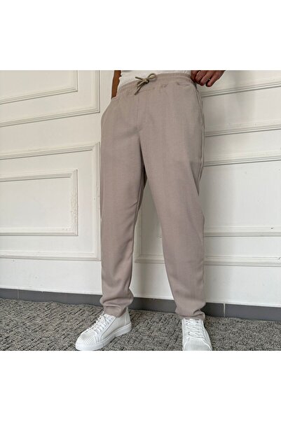 Beylerce Pantaloni largi din țesătură tip fagure