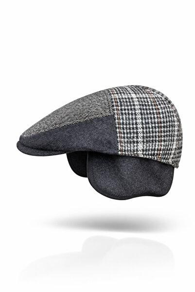 Külah قبعة صوفية شتوية من الصوف البريطاني - قبعة قابلة للطي مع أذنين من الشيربا