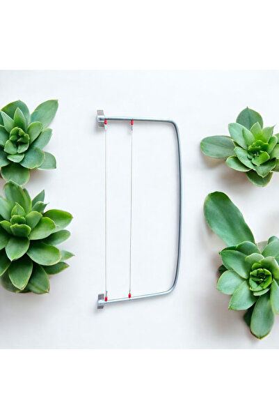 hediyehobihersey Paslanmaz Pasta Kek Kesme Testeresi 34 cm Ayarlanabilir Yede...