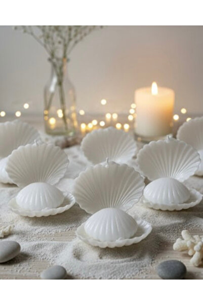 MUM Mika İstiridye Kutu İçinde İstiridye Mum Düğün Nikah Nişan Organizasyon M...