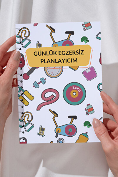 daily notebook Egzersiz Planlayıcı,fitness Planner,100 Günlük,a5