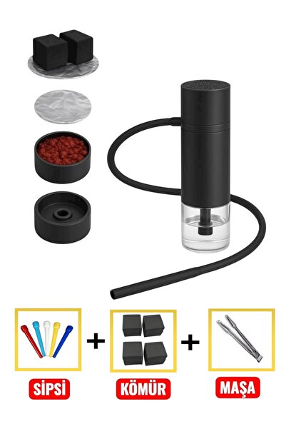 canper Yeni model taşınabilir portatif nargile sipsi+kömür+maşa