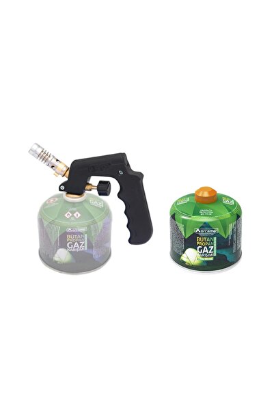 Orcamp Siboplu Plastik Tutma Saplı Pürmüz Ve 230 Gram Gaz Kartuş Seti X-192-230