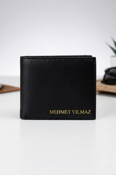 VANİLLA COLLECTİON Orijinal Klasik Şık İnce Deri Cüzdan Portföy 10 Kredi Kartlık Siyah