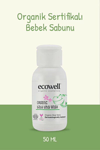 Ecowell Organik Bebek Sabunu - Seyahat Boy (50 ml)