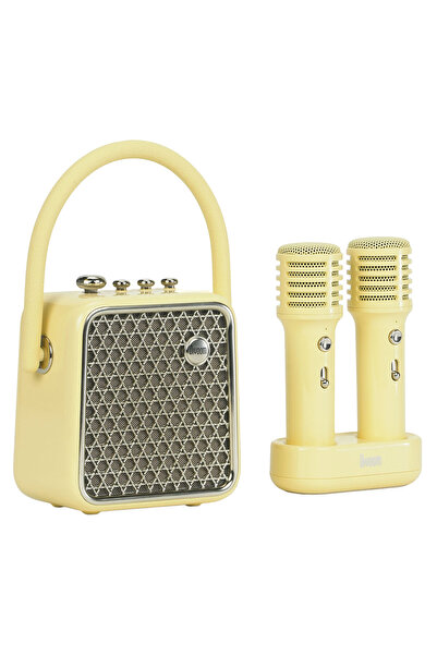 DIVOOM SongBird-SE Sarı Çift Mikrofonlu 18W Bluetooth Hoparlör