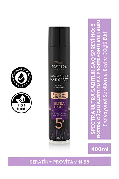 Spectra Care Ekstra Güçlü Tutuş Keratinli & B5 Vitaminli Saç Spreyi No: 5 - 4...