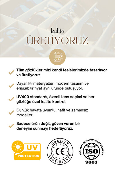 Kinary Unisex Güneş Gözlüğü 3'lü Fırsat Seti 2028