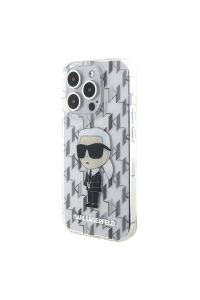 Karl Lagerfeld iPhone 15 Pro Compatible Case Karl Lagerfeld Iml Iconic Monogr...