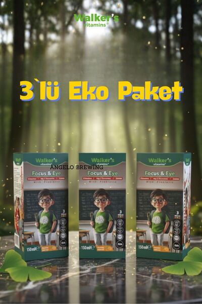 Genel Markalar Focus Eye Kids Şurup ( Sitikolin, Lutein , Beta Glukan) - ( 3'...