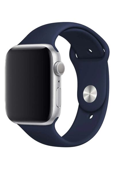 Alstrap Apple Watch 11-10 (42mm) 9 8 7 (41mm) 6 5 4 SE(40mm) Uyumlu Silikon K...