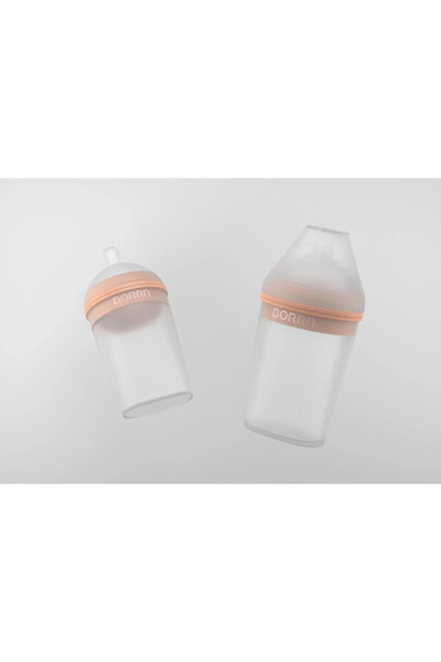 BORRN ANTİKOLİK SİLİKON BİBERON 150ML TURUNCU
