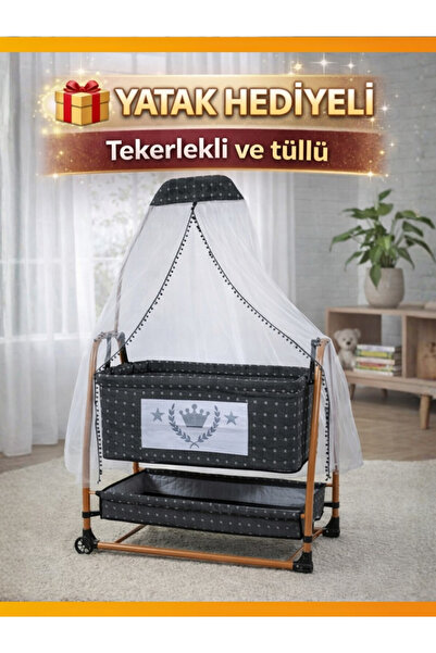 modabebekler Sallanır Sabitlenir Tekerlekli, cibinlikli ve portatif keten kum...