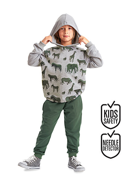 MSHB&G طقم بدلة رياضية للأولاد بغطاء للرأس