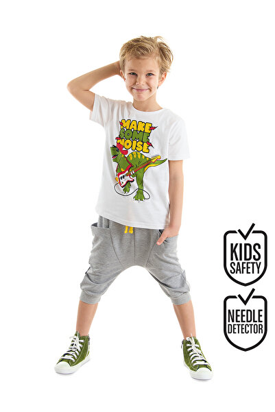 Denokids مجموعة شورت كابري تي شيرت نويز بوي