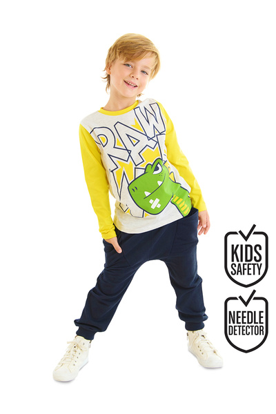 Denokids Set pantaloni tricou Rawr Dino Boy