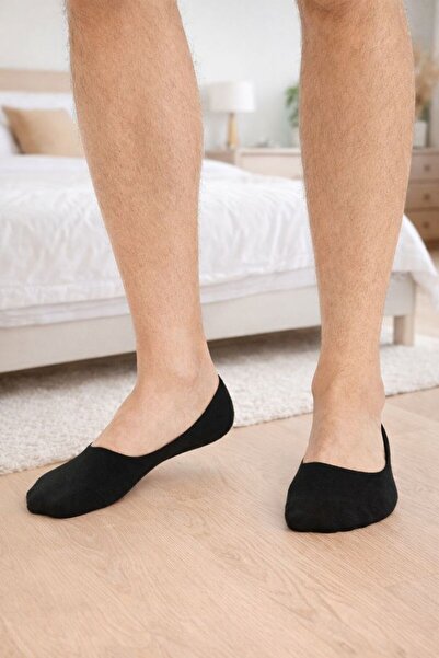 Dündar 3 قطع من جوارب الباليه الرجالية المعطرة بالخيزران خياطة مخفية بلس