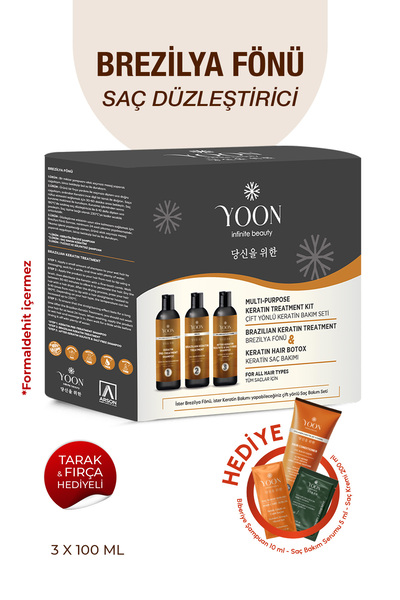 YOON Brezilya Fönü, Saç Düzleştirme & Keratin Botoks, Güçlendirici Ve Besleyi...
