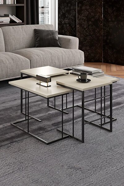 Reyo Solo Orta Sehpa Zigon Sehpa Set Efes