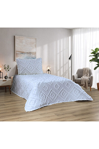 d'niss home touch of nature in your home Cuvertură de pat de o persoană Nordic Jasmin 2 piese