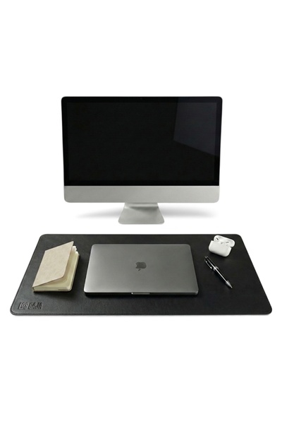LOS CAJA 40x90 Deri Masa Pad - Premium Kaymaz Deri Mousepad Ve Klavye Mouse A...