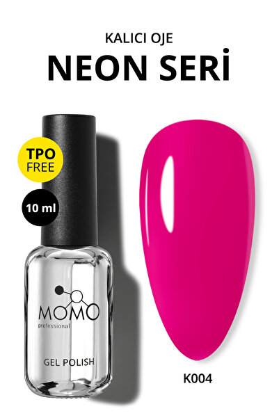 MOMO professional Kalıcı Oje N004 Neon Fuşya Pembe 10 ml