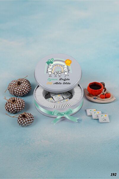 KAKAO AĞACI 100 ADET MUTLU AİLE ERKEK DOĞDU KIZ ABLA OLDU KIZ BEBEK ÇİKOLATASI