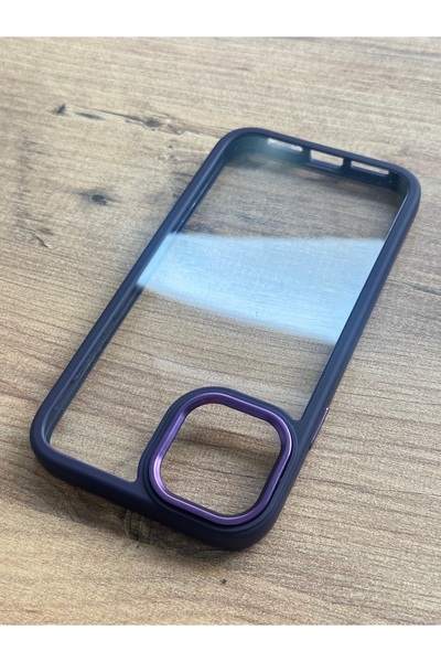 POWELL حافظة حماية للكاميرا لهاتف آيفون 11 بحواف لامعة مسطحة ممتصة للصدمات وظ...