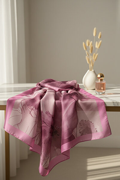 Asya Zambak Desen Soft Şal