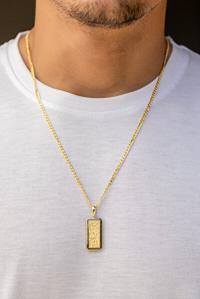 Uşaklıhafız 1945 14 Ayar Altın Erkek Şans Kolye