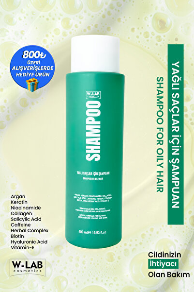 W-Lab Kozmetik Shampoo for Oily Hair 400 ml