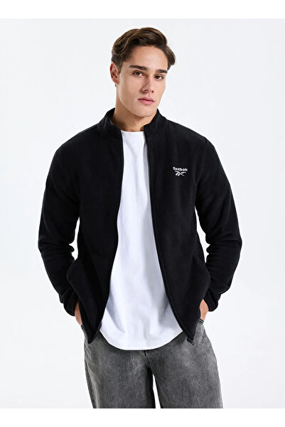 Reebok CN 10904 PIER POLAR FZ Erkek Polar SweatShirt Siyah