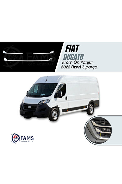 Leonacs Fams Otomotiv Fiat Ducato Krom Ön Panjur 3 Parça 2022> Paslanmaz Çelik