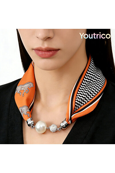 Youtrico وشاح نسائي مغناطيسي جديد، وشاح صغير، ربطة شعر، منشفة 55*10 سم