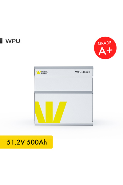 WERER ENERGY 48V 500Ah 26.8kW LiFePO4 WPU Series Bluetooth’lu Lityum Demir Fo...