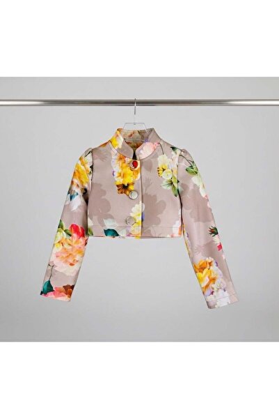 Hilal Akıncı Kids Floral Crop Jacket
