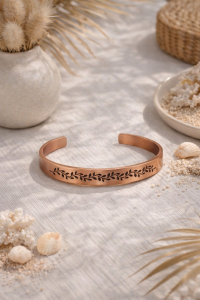 Bermecy زيرفا |   سوار نحاسي نقي 100% للحماية من المجال المغناطيسي، سوار نسائ...