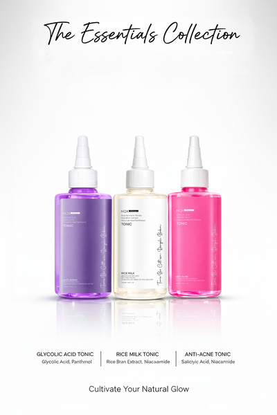 NQX PULL 3’lü Aydınlatıcı Cilt Bakım Seti – Leke Karşıtı Tonik, Siyah Nokta v...