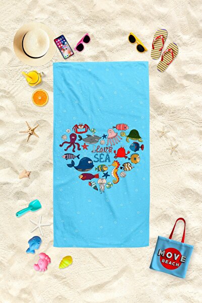 MoveBeach Patterned Children's Beach Towel, Bath Towel