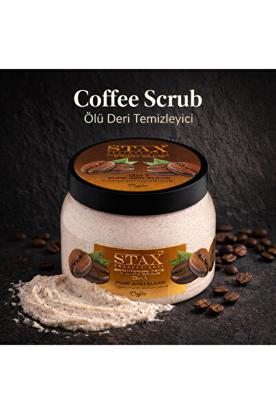 TRISTAX STAX Coffee BRIGHTENING FACE & BODY SCRUB 3in1 Peeling 500ml