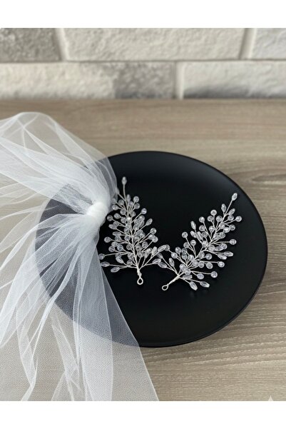ASİMEL TASARIM إكسسوار شعر تاج العروس لحفلات الزفاف والزواج والخطوبة والخريجة