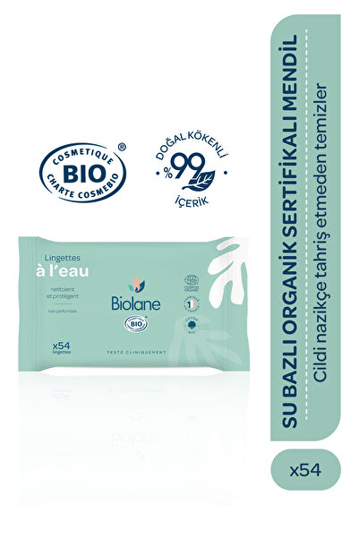 Biolane %99 Doğal Organik Su Bazlı Mendil X54