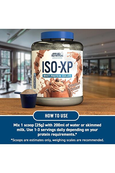applied nutrition بروتين مصل اللبن المعزول ISO-XP – أكثر من 21 غرام من البروتين، (1.8 كجم - 72 حصة) (حلوى الشوكولاتة)