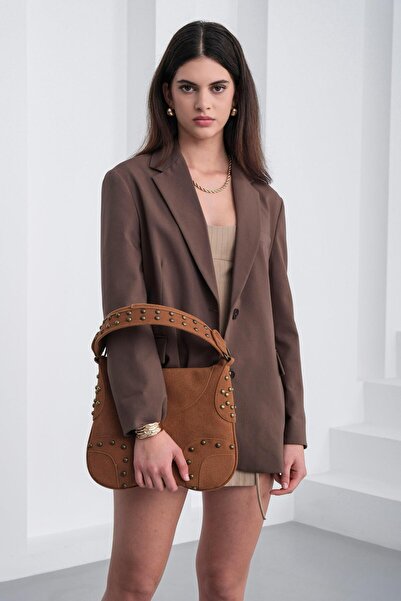 Shule Bags Arlo Troklu Omuz Çantası Taba