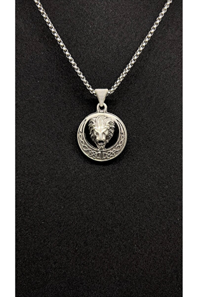 RAVENTO Aslan Figürlü Çelik Kolye