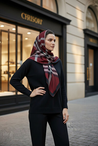 Onur Шал - Дамски мек памучен кариран шал