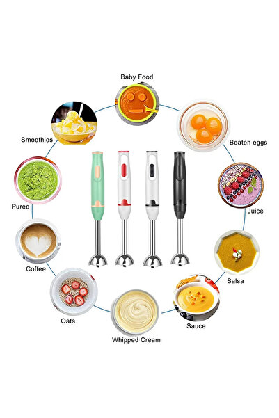 Generic Hand Blender with Stainless Steel Blades, Electric Handblender, Stick Blender & Portable Grip Stick